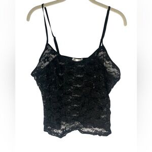 AVIDLOVE Lingerie Black Lace Camisole Top Size XXL
